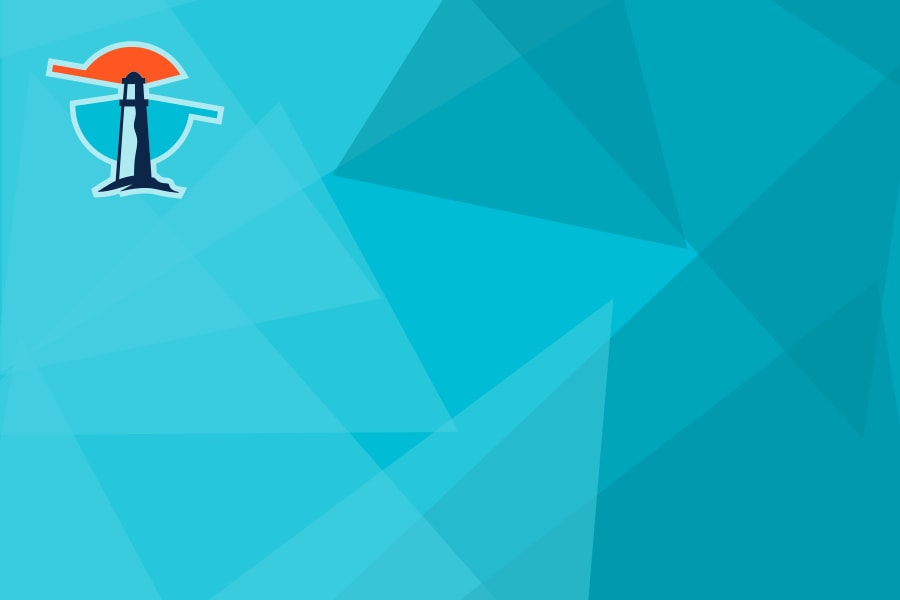 LinkedIn Firmenfoto mit Turquoise-Hintergrund